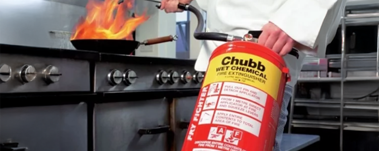 Chubb Vipond Wet Chemical Fry Fighter Fire Extinguisher for Kitchen Fires